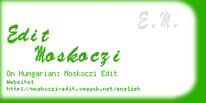 edit moskoczi business card